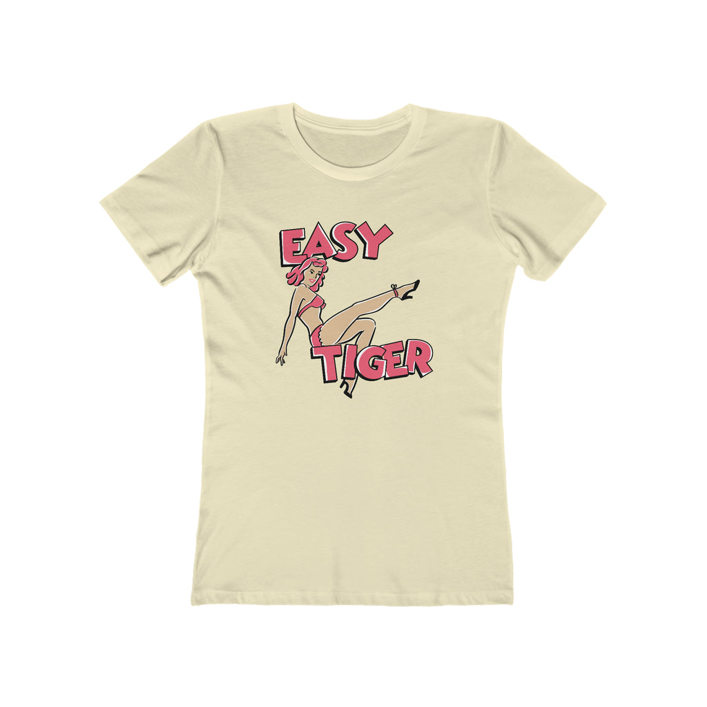 Easy Tiger Pinup Women's T-shirt - Assorted Colors Solid Natural