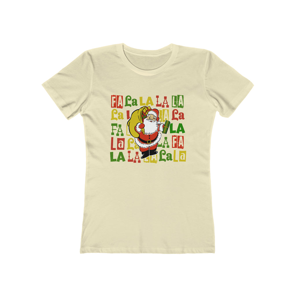 Santa Fa La La La La Christmas - Women's T-shirt Solid Natural