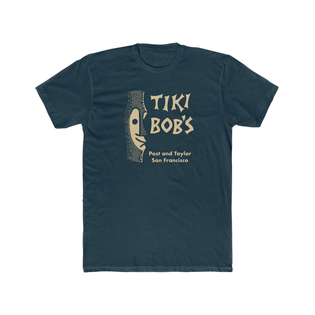 Tiki Bob Premium Cotton Men's T-shirt Solid Midnight Navy
