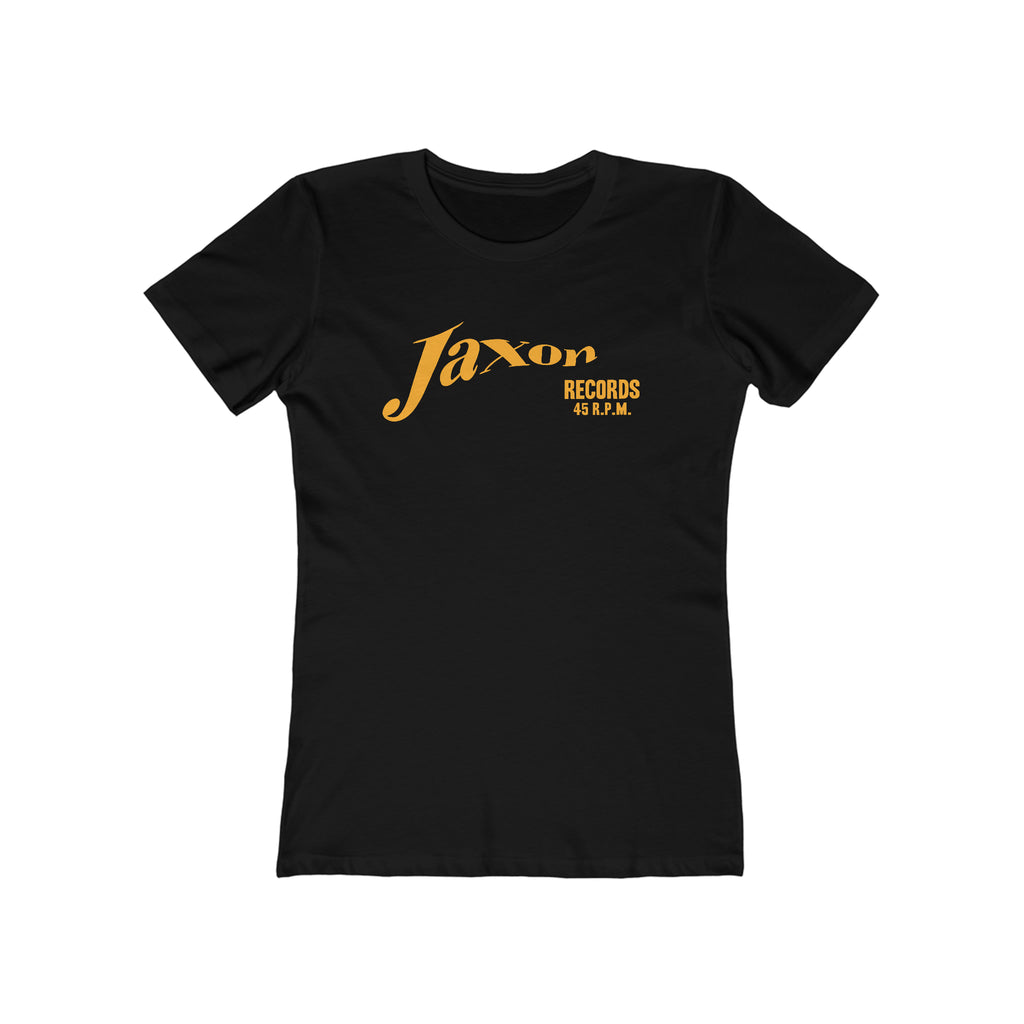 Jaxon Records Premium Cotton Women's T-shirt Solid Black