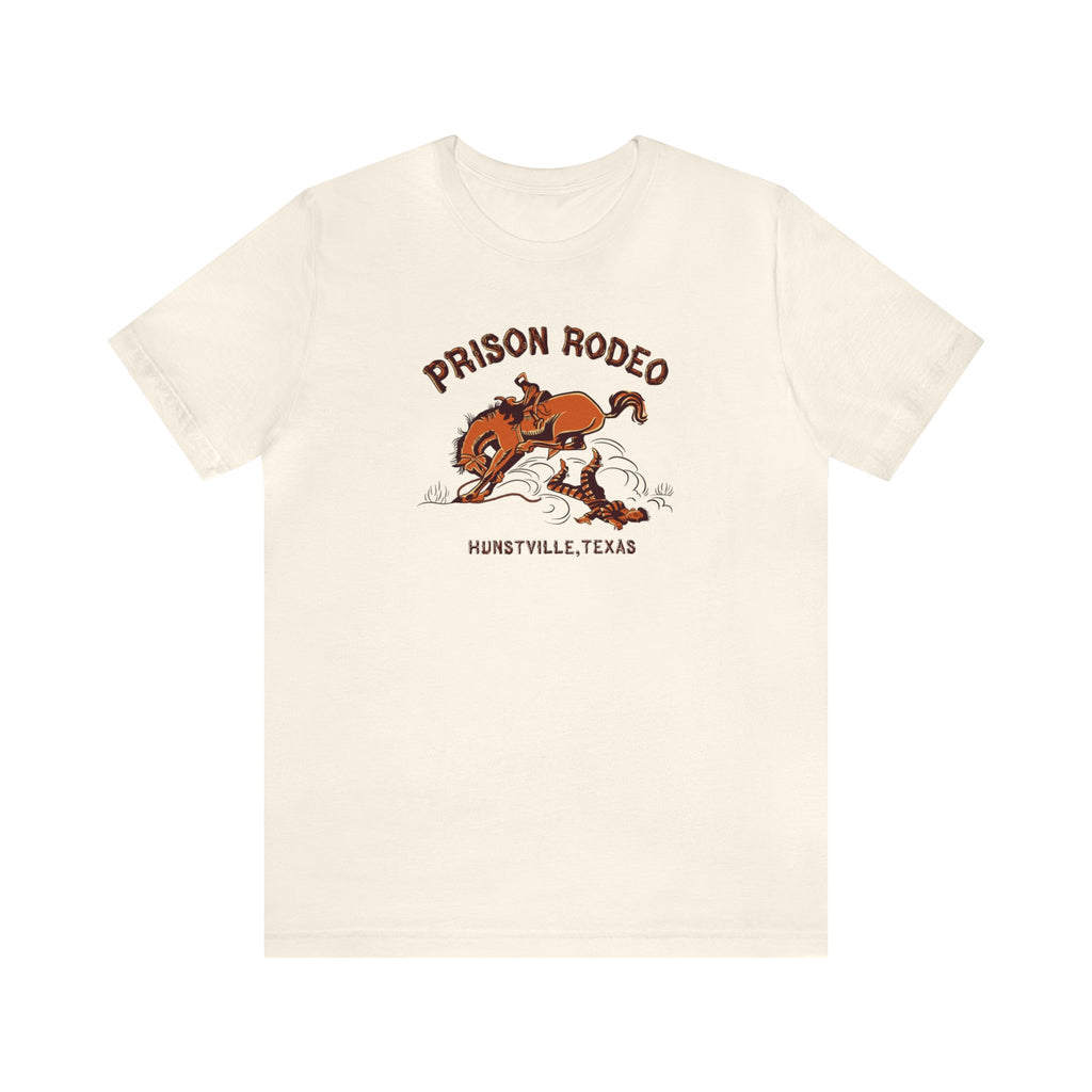 Texas Prison Rodeo Vintage Design Men's Cream T-shirt Natural