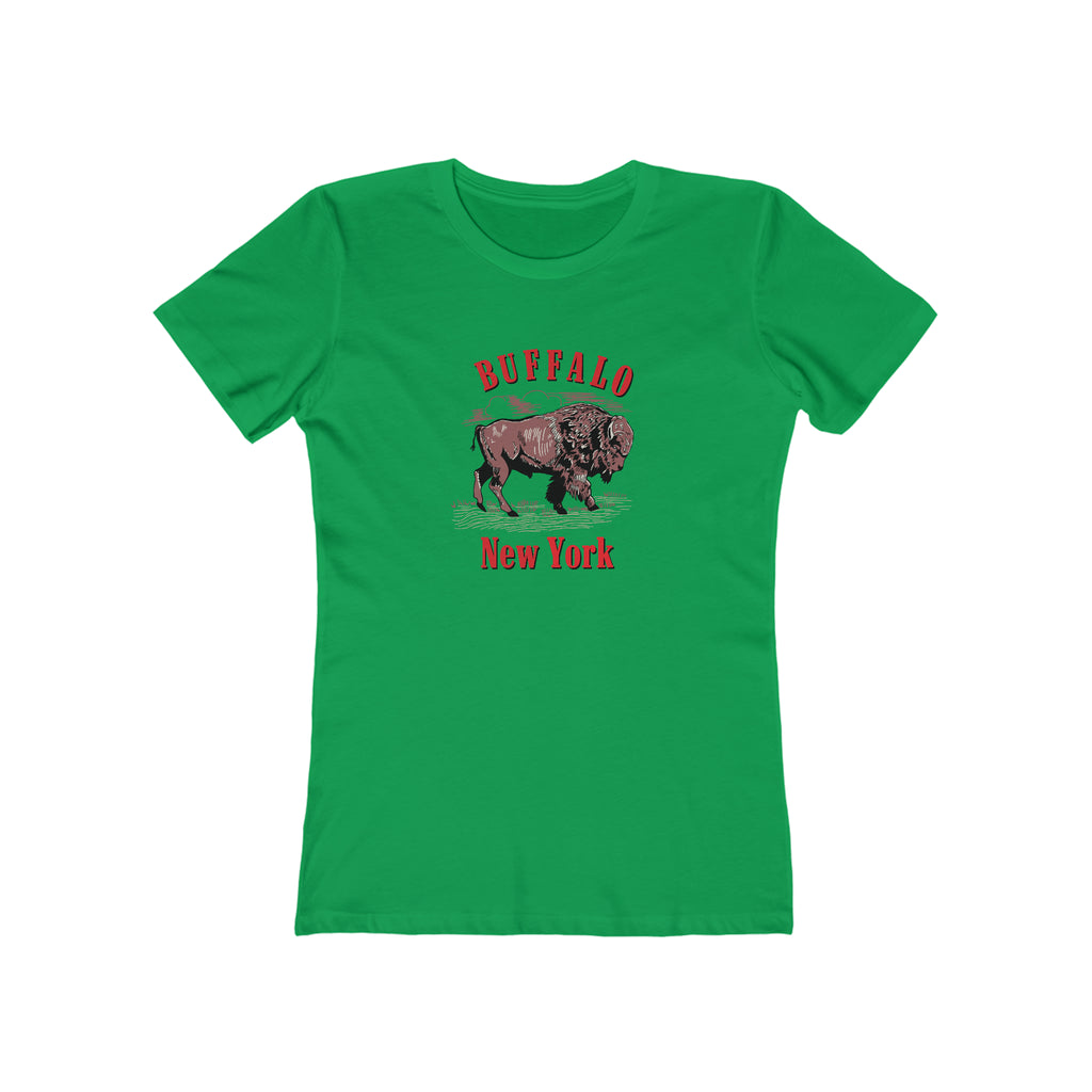 Buffalo New York Western - Women's T-shirt Solid Kelly Green