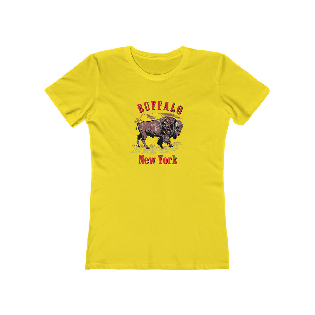 Buffalo New York Western - Women's T-shirt Solid Vibrant Yellow
