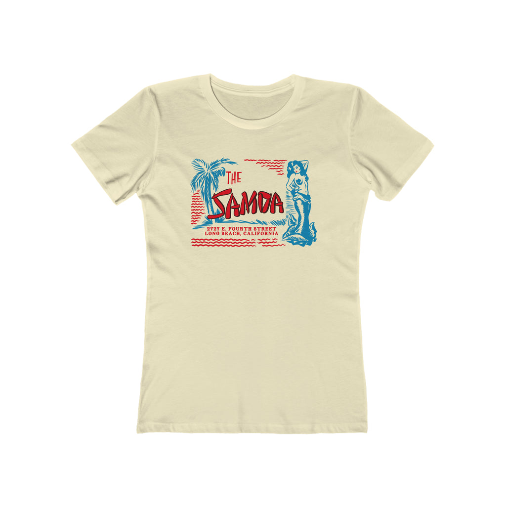 The Samoa Tiki Restaurant Vintage Souvenir Women's T-shirt Solid Natural