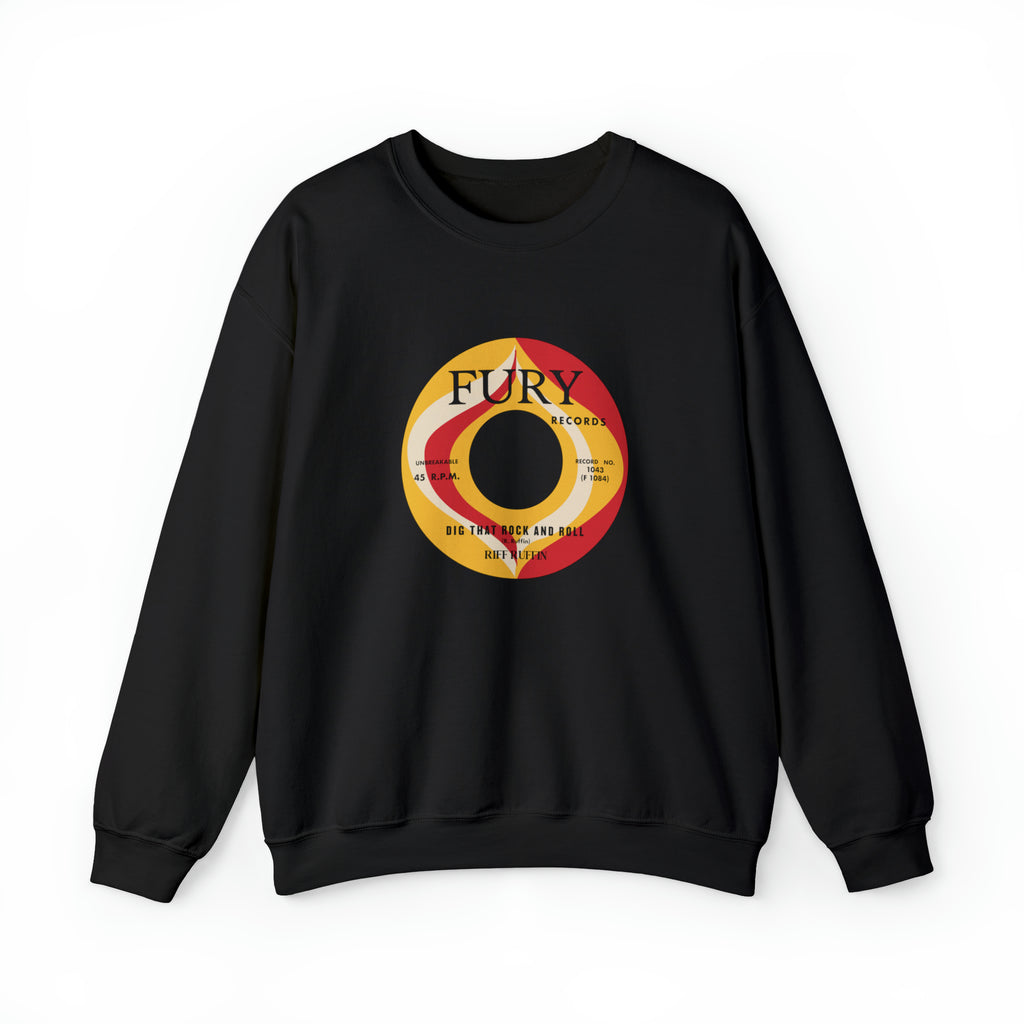 Fury Records Women's Black Unisex Sweatshirt Black