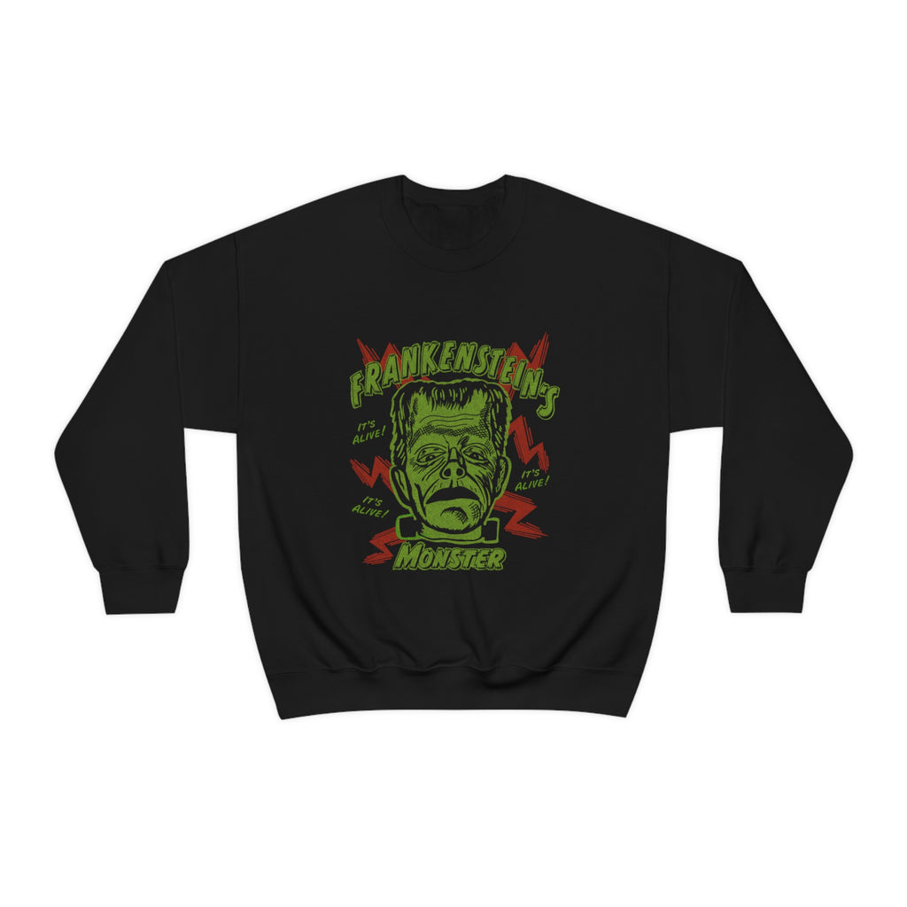 Classic Frankenstein's Monster Halloween Horror Men's Sweatshirt Black