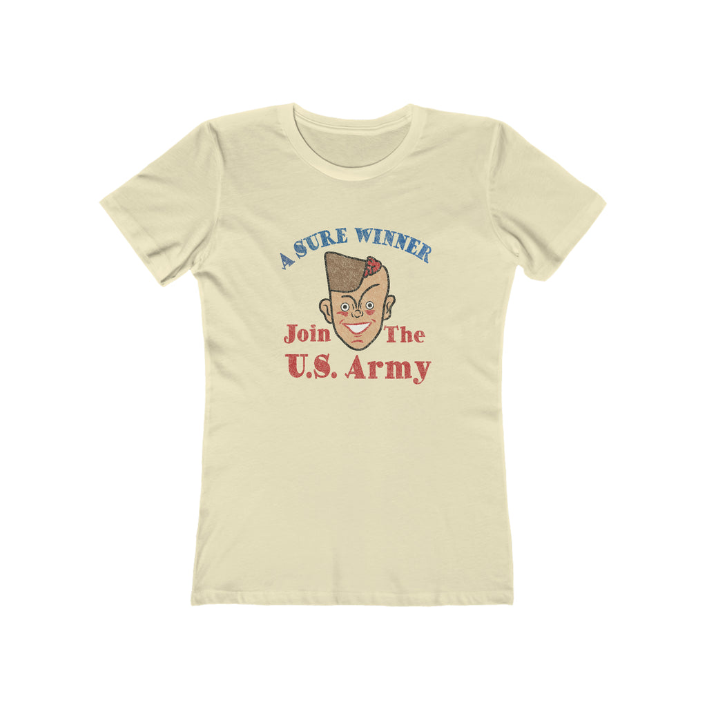 Join the USA Army Vintage Military Ad Women's T-shirt Solid Natural