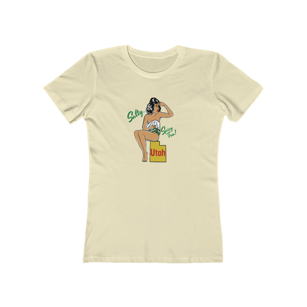 Utah Pinup Retro Women's T-shirt Solid Natural