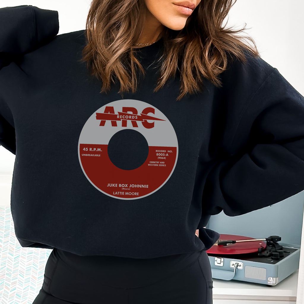 Arc Records Women's Unisex Black Sweatshirt