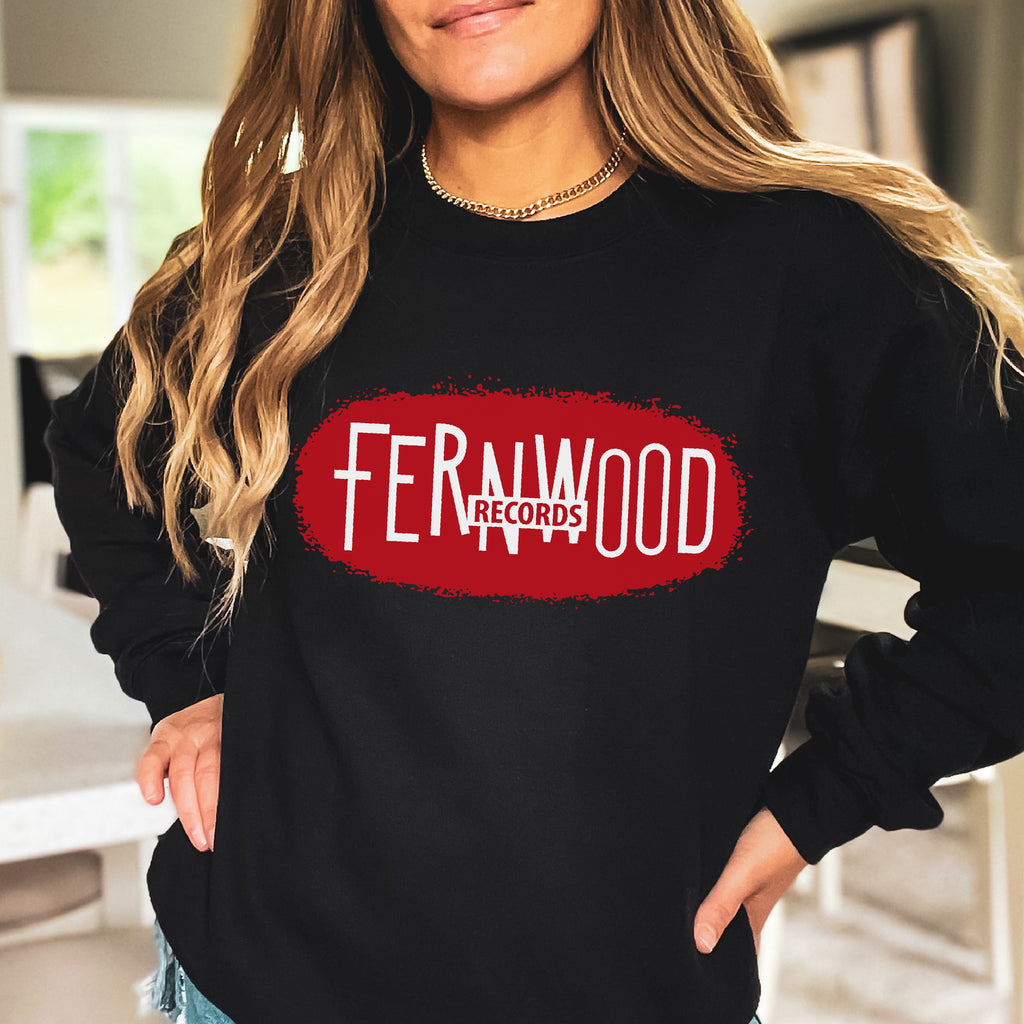 Fernwood Records Women's Black Unisex Sweatshirt