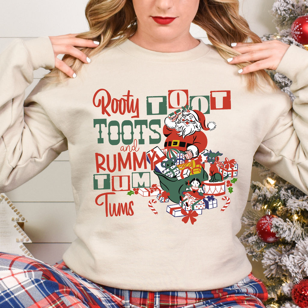 Santa Rooty Toot Toots Christmas Women's Unisex Sweatshirt