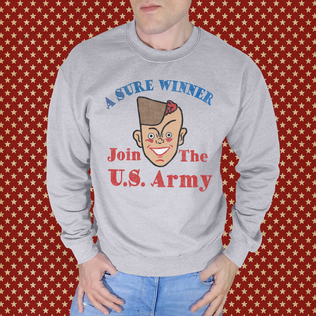 Join USA Vintage Army Ad Men's Unisex Sweatshirt - Assorted Colors