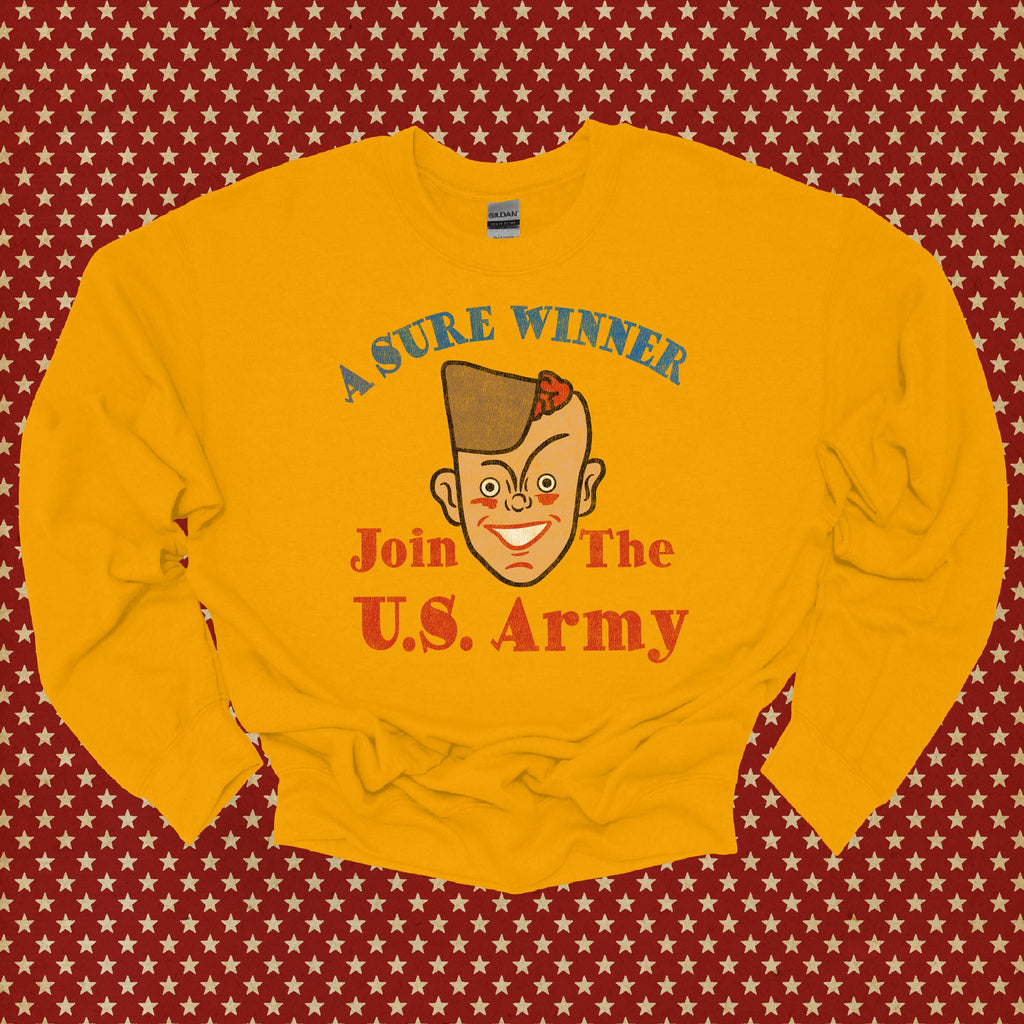 Join USA Vintage Army Ad Men's Unisex Sweatshirt - Assorted Colors