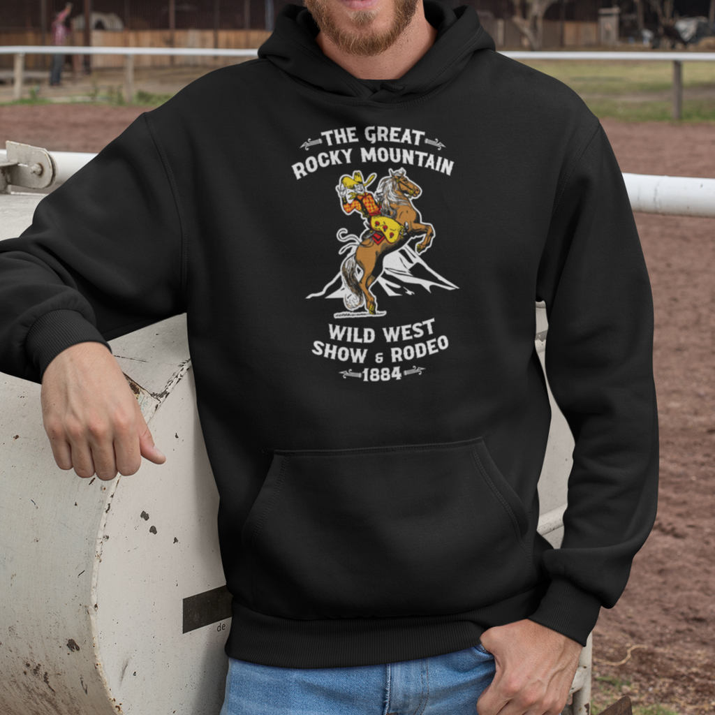 The Great Rocky Mountains Wild West Show Unisex Premium Hooded Sweatshirt