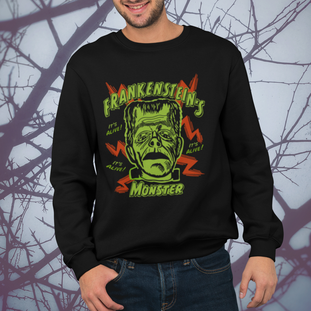 Classic Frankenstein's Monster Halloween Horror Men's Sweatshirt