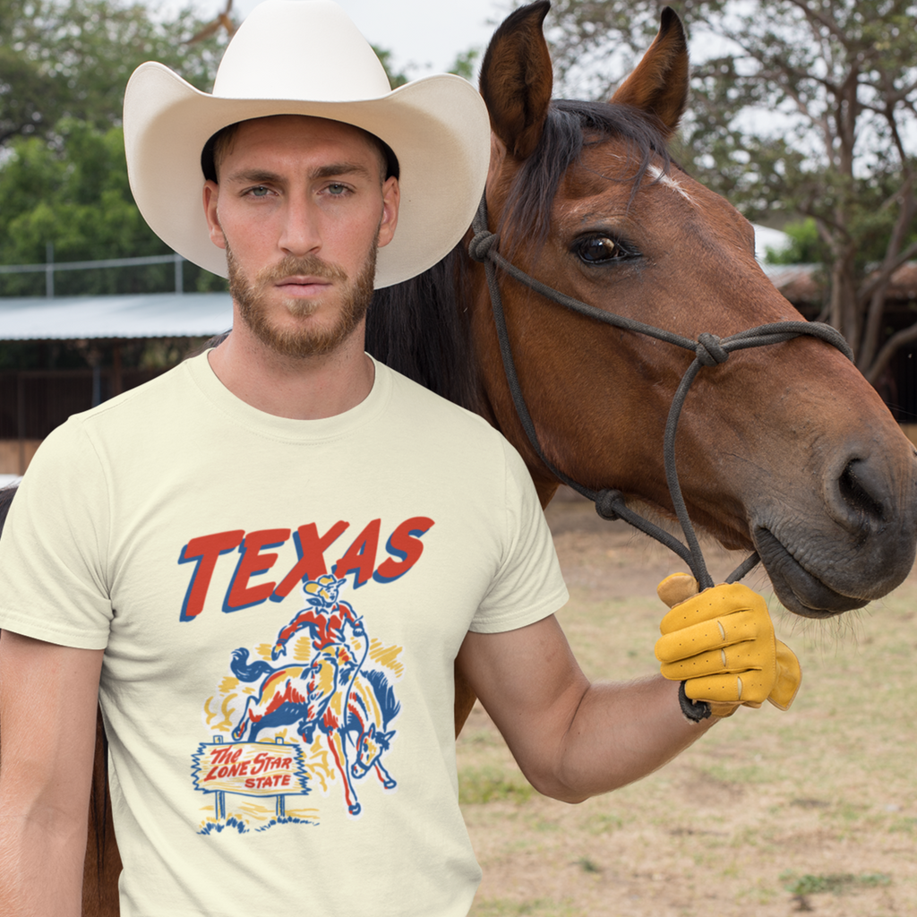 Texas Men's Cream T-shirt