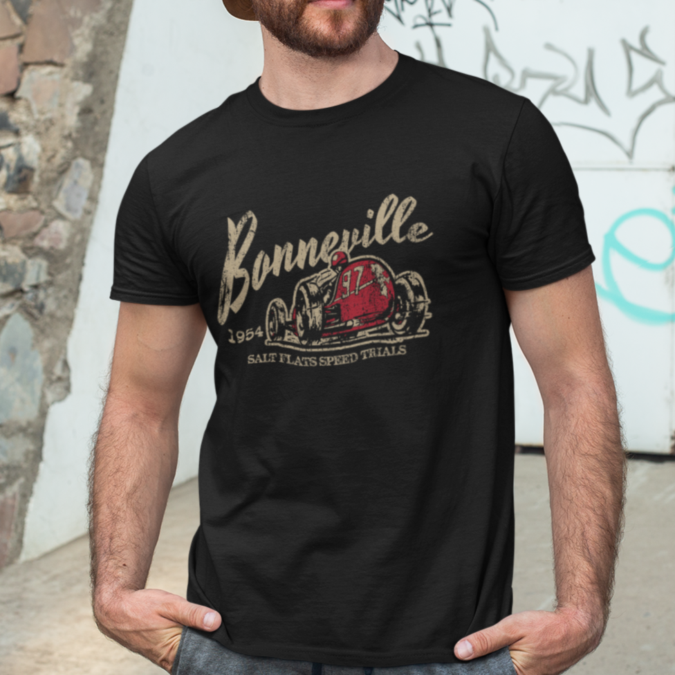 Boneville Hot Rod Men's Black T-shirt