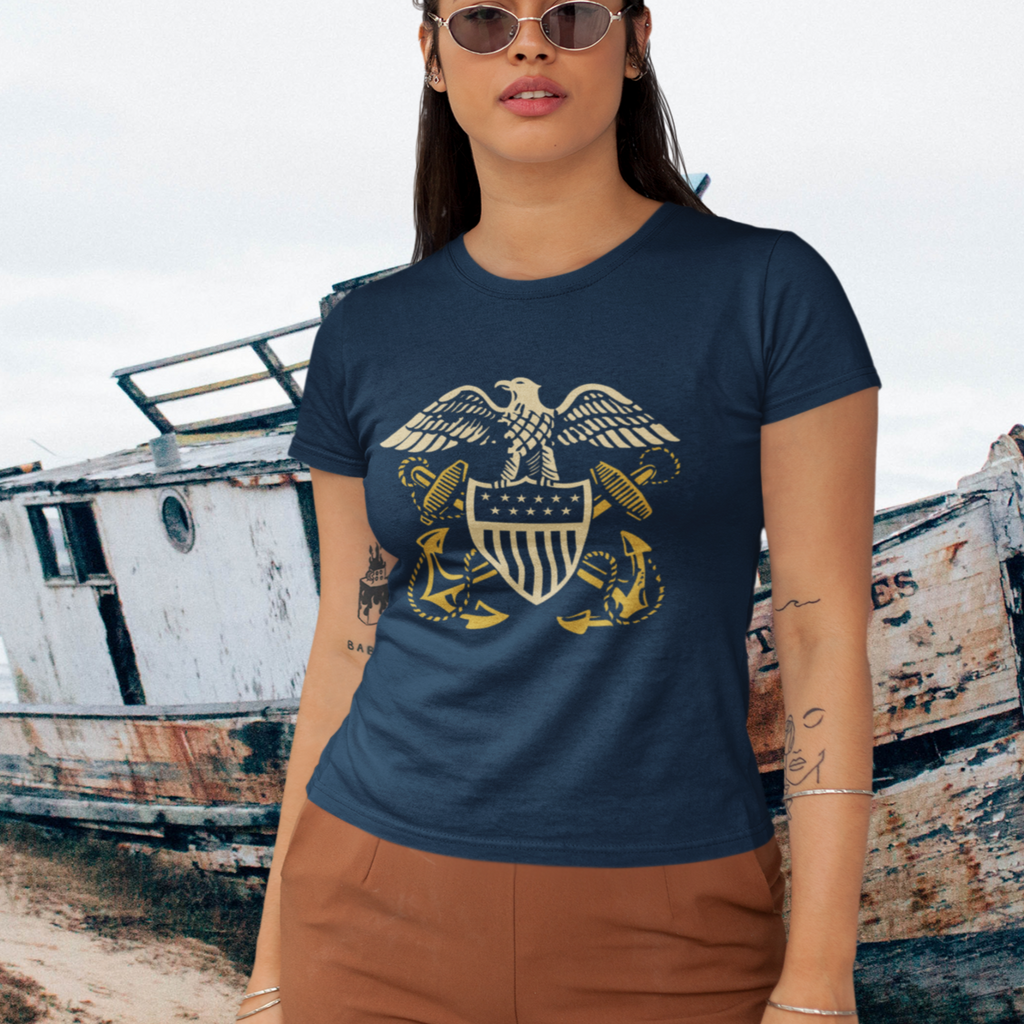 Vintage Logo US Navy Ladies T-shirt