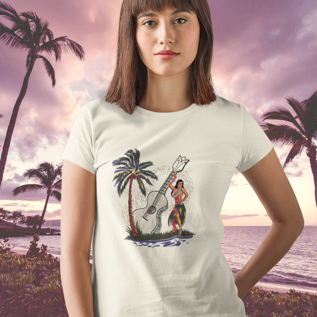 Ukulele Gal Vintage Reproduction Women's T-shirt
