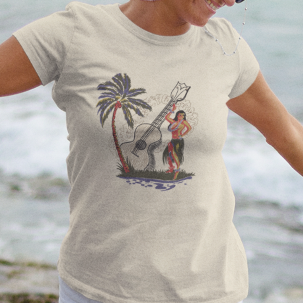Ukulele Gal Vintage Reproduction Women's T-shirt