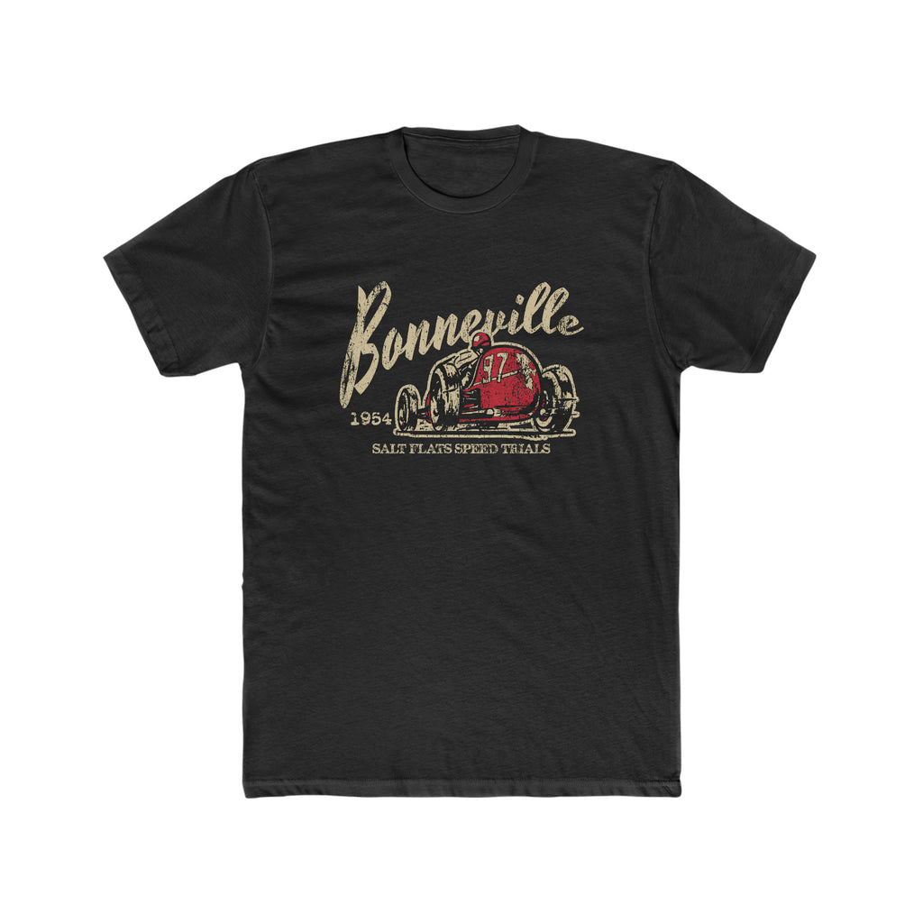 Boneville Hot Rod Men's Black T-shirt Solid Black