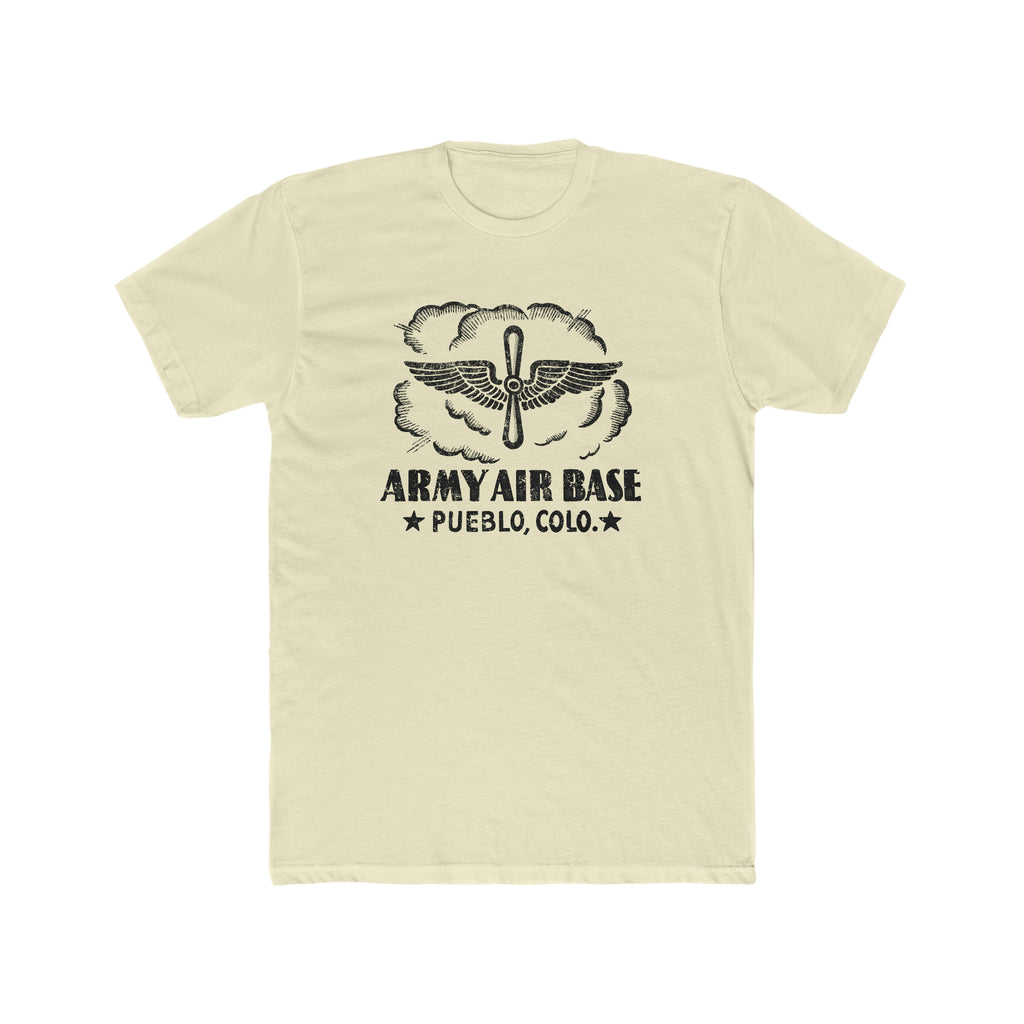 Pueblo Colorado Air Base Men's T-shirt Solid Natural