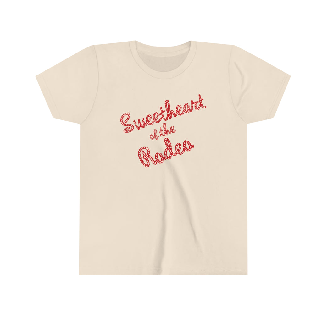 Sweetheart of the Rodeo Youth Kids T-shirt in 2 Assorted Colors Natural