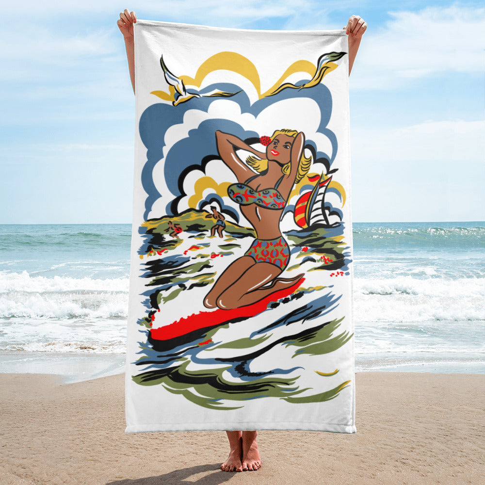 Bikini Girl Beach Towel