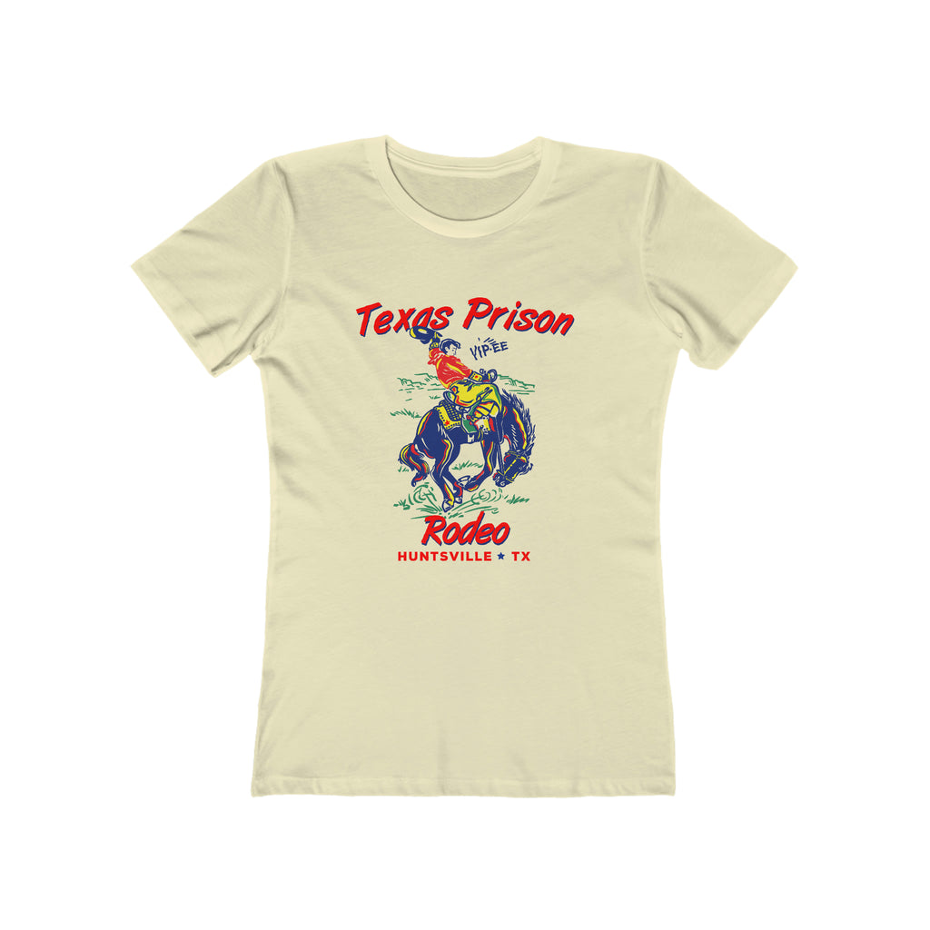 Texas Prison Rodeo Ladies Cream T-shirt Solid Natural