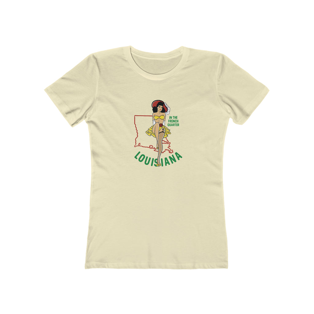 Louisiana Pinup Retro Women's T-shirt Solid Natural