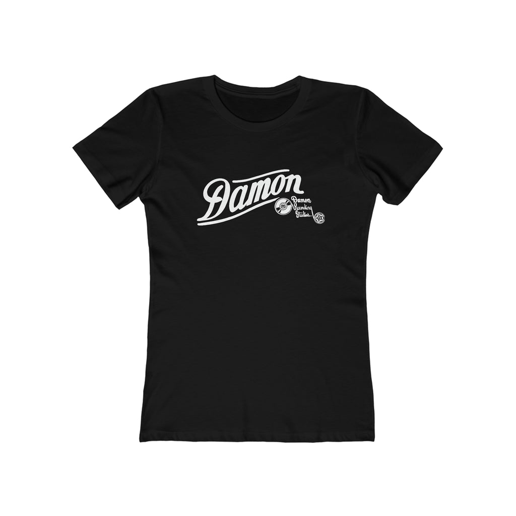 Damon Records Premium Cotton Women's T-shirt Solid Black