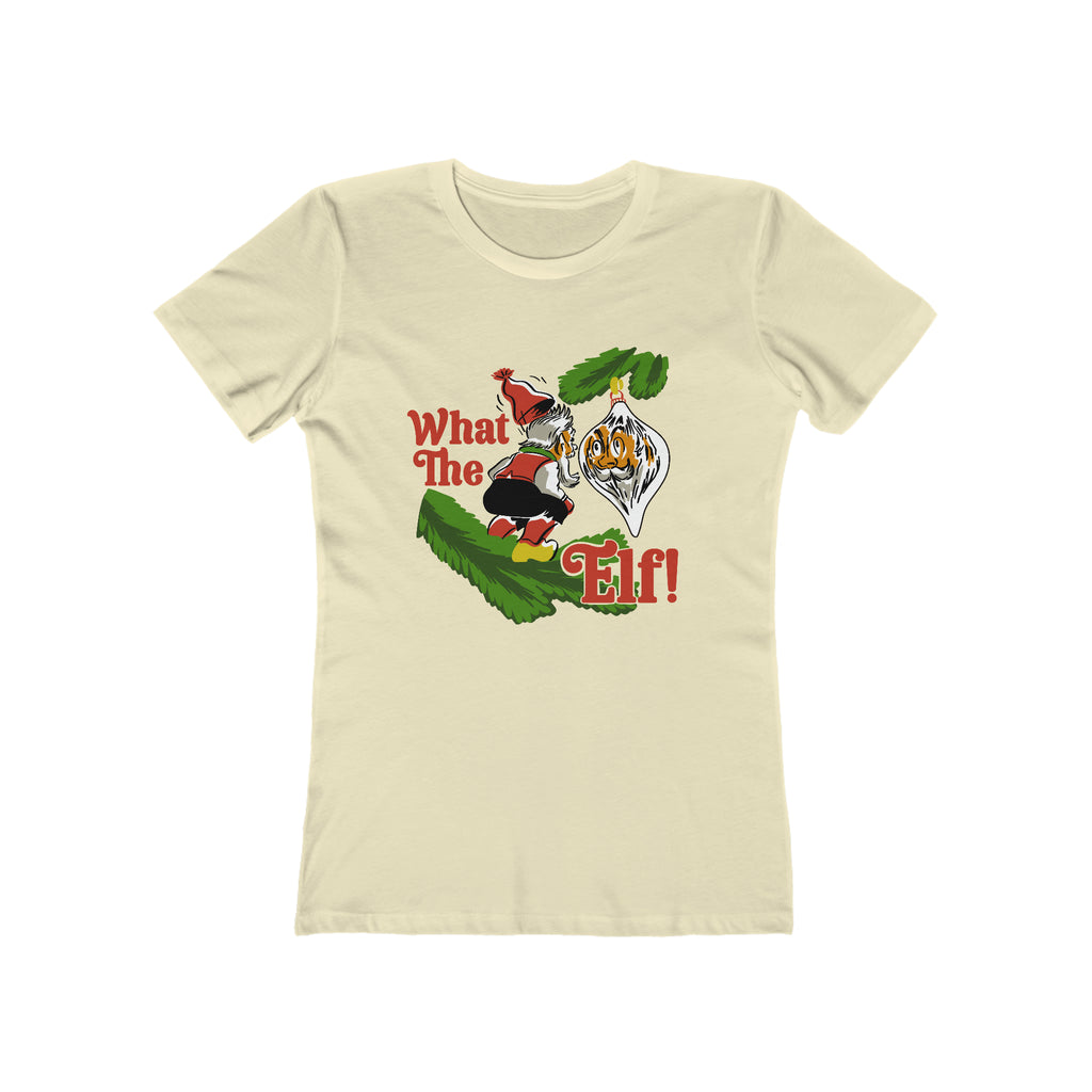 What the Elf Christmas - Women's T-shirt Solid Natural