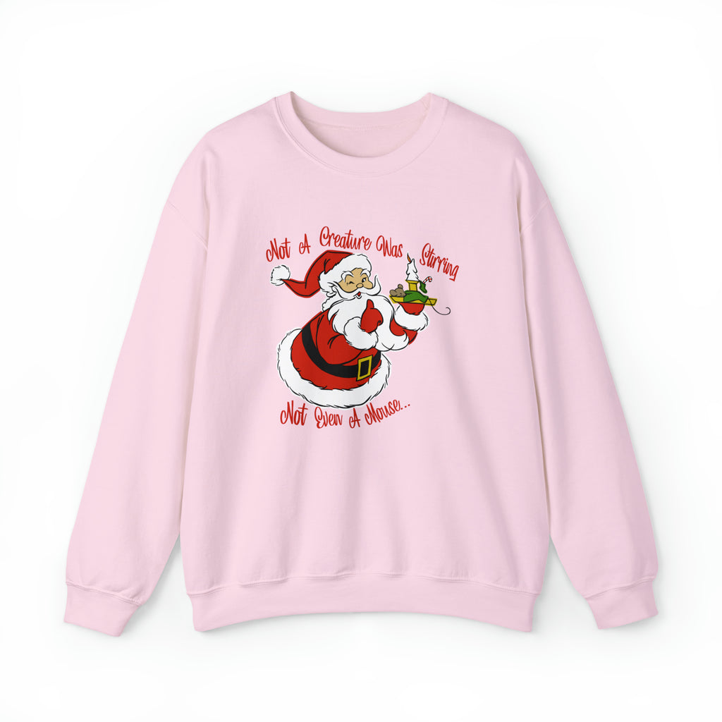 Santa - Night Before Christmas - Women's Unisex Sweatshirt Light Pink