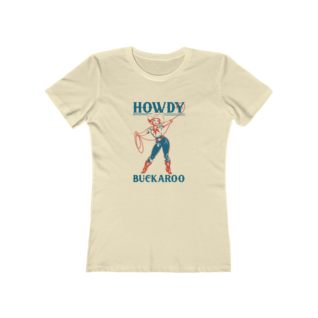 Howdy Buckaroo Retro Cowgirl Western Women's T-shirt