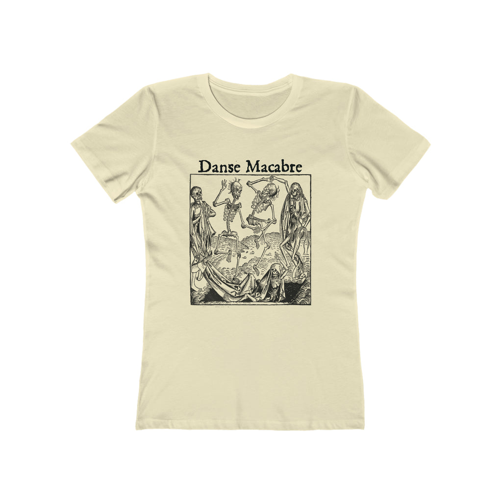 Danse Macabre - Dance of Death - Women's T-shirt in 6 Assorted Colors Solid Natural
