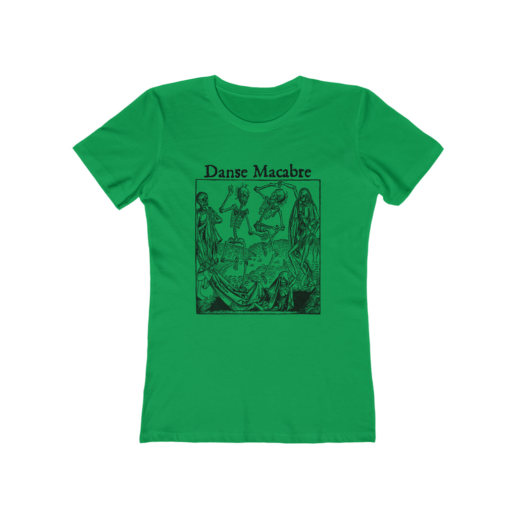 Danse Macabre - Dance of Death - Women's T-shirt in 6 Assorted Colors Solid Kelly Green
