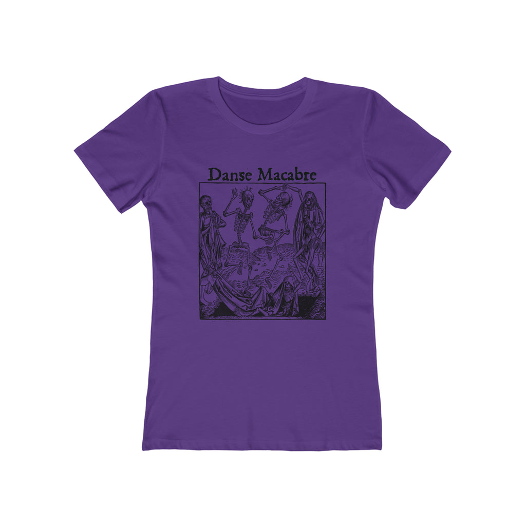 Danse Macabre - Dance of Death - Women's T-shirt in 6 Assorted Colors Solid Purple Rush