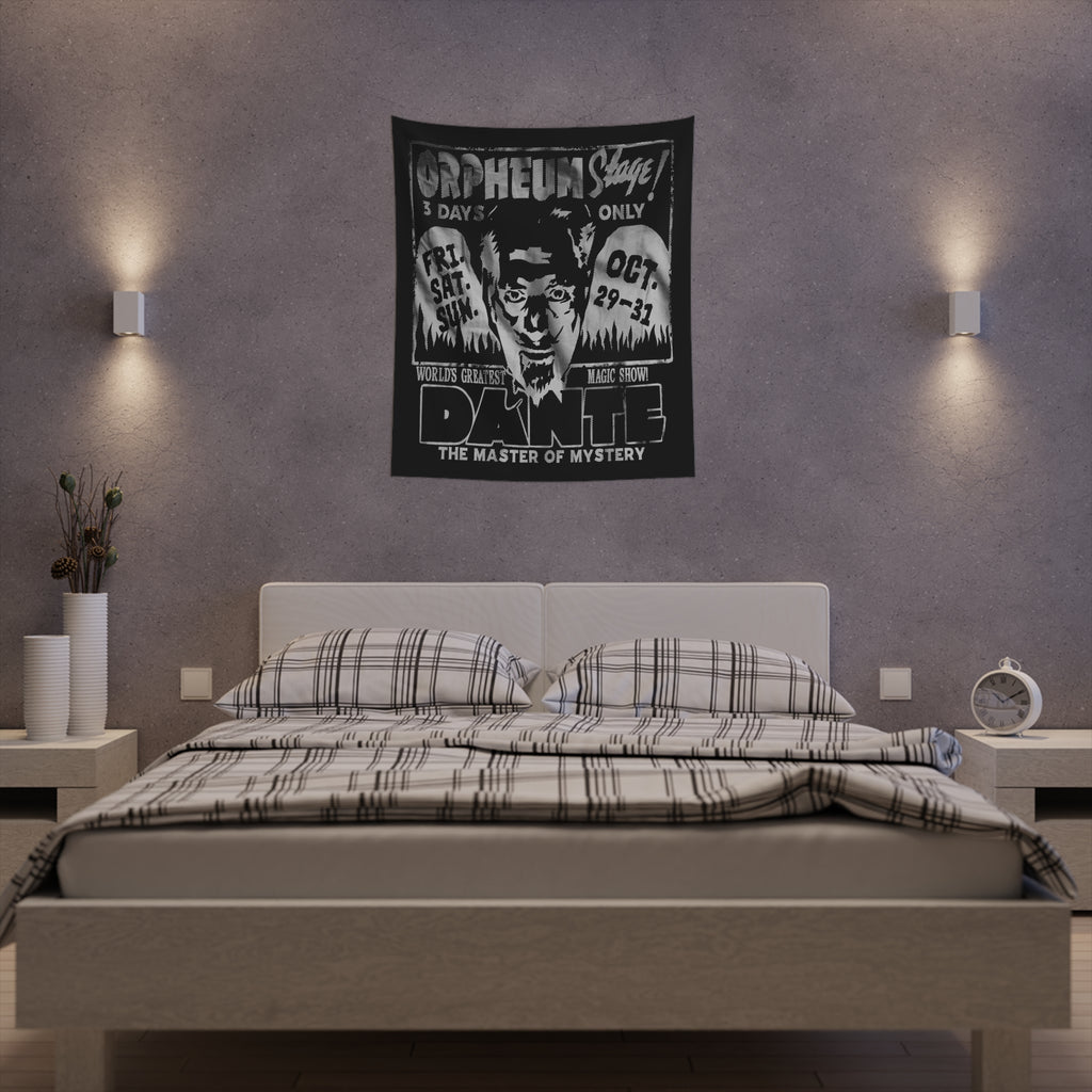 Master of Mystery Spooky Poster Soft Cloth Wall Tapestry
