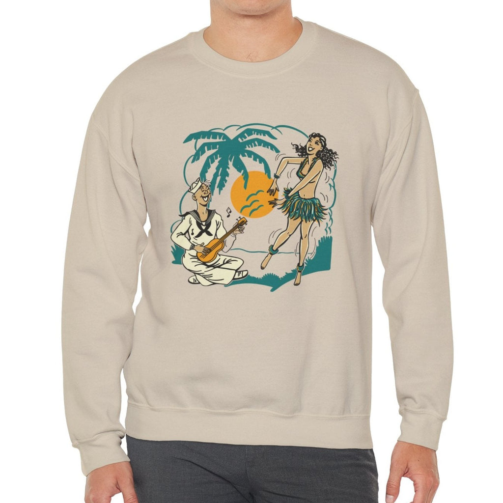 Hula & Sailor Men's Unisex Sweatshirt - Assorted Colors Sand