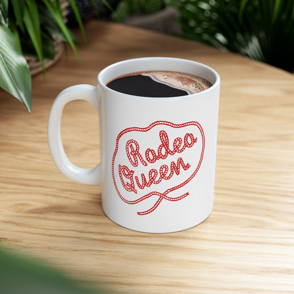 Rodeo Queen Cowgirl Coffee Mug - Start Your Day in True Western Style - Stylish and Practical Ceramic Mug