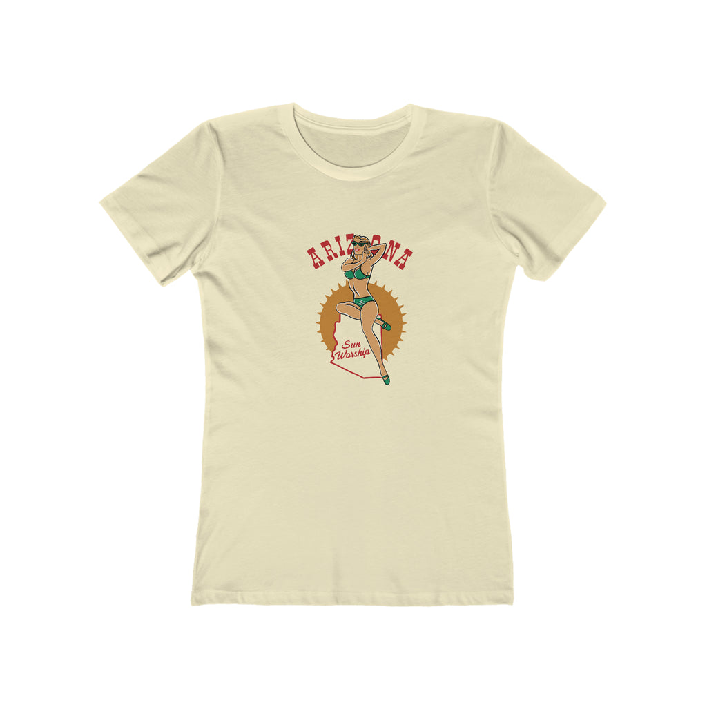Arizona Pinup Retro Women's T-shirt Solid Natural