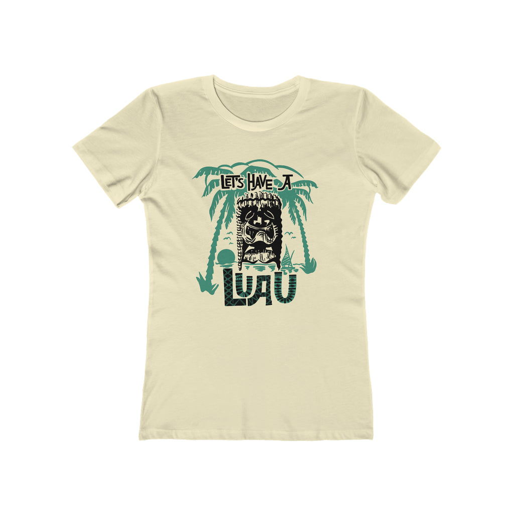 Let’s Have A Luau Women's Premium Tee Solid Natural