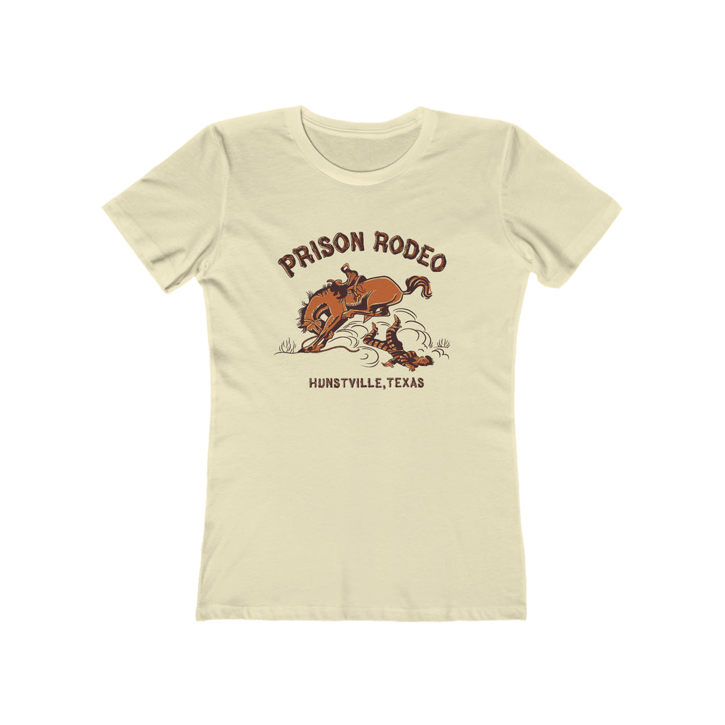 Texas Prison Rodeo Vintage Poster Women's T-shirt Solid Natural