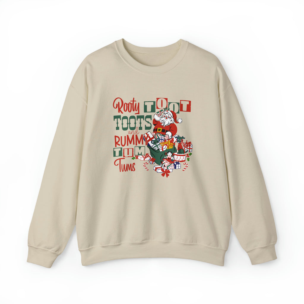 Santa Rooty Toot Toots Christmas Women's Unisex Sweatshirt Sand