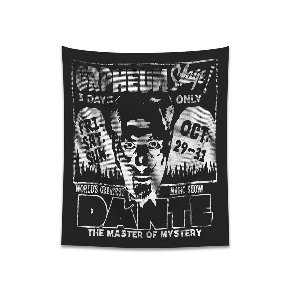 Master of Mystery Spooky Poster Soft Cloth Wall Tapestry 34" × 40"