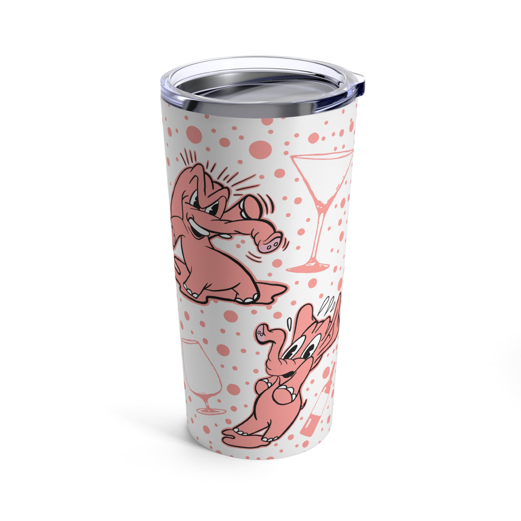 Drunk, Crying, Angry Hungover Pink Elephants Insulated Tumbler 20oz - Stainless Steel 20oz
