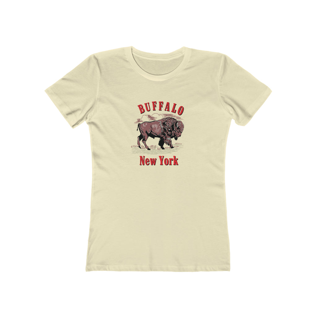 Buffalo New York Western - Women's T-shirt Solid Natural