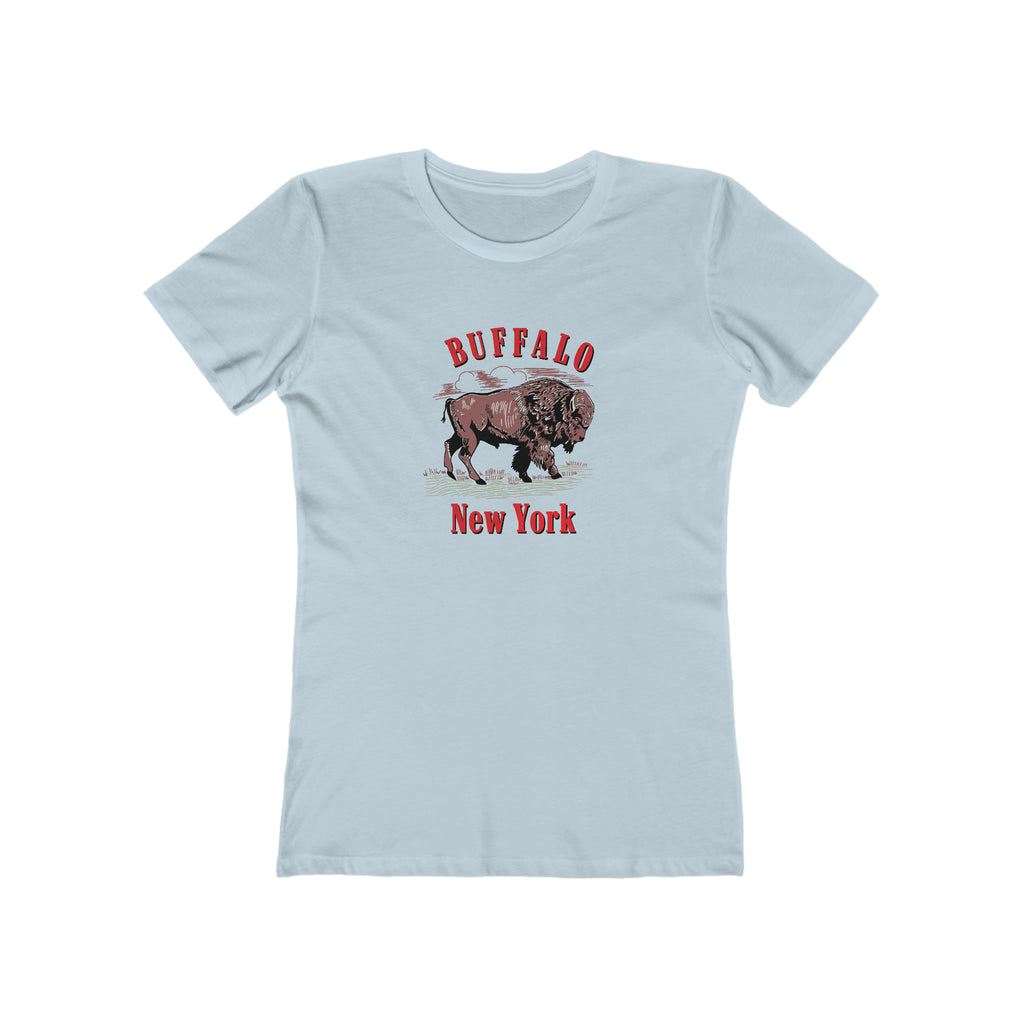 Buffalo New York Western - Women's T-shirt Solid Light Blue