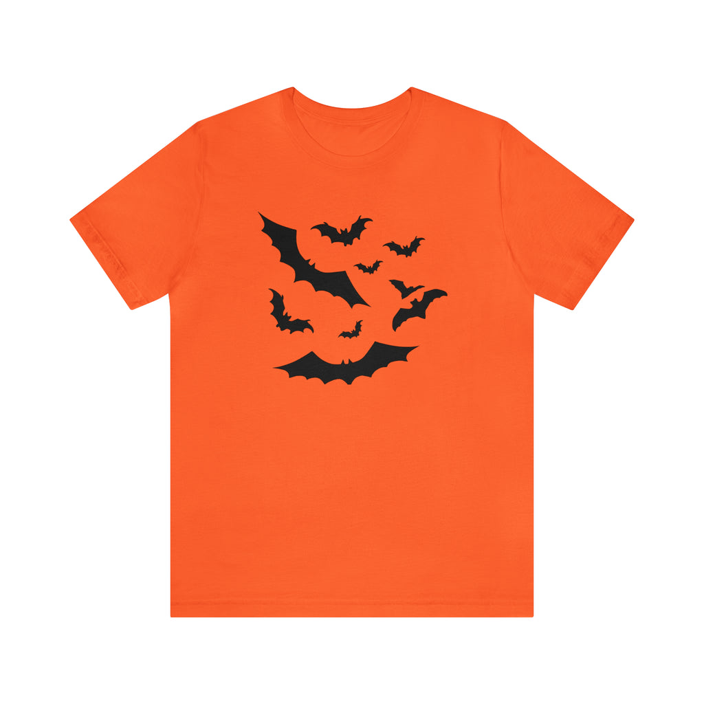 Bats Vintage Halloween Spooky Retro Premium Cotton Men’s T-shirt Orange