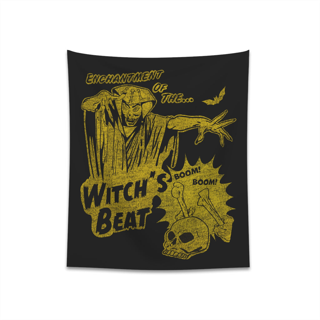 Witch's Beat Cloth Wall Tapestry Horror Halloween Indoor Decoration 34" × 40"